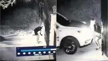 Nữ tài xế hì hục đẩy ô tô về đúng vị trí chỉ vì quên 1 thao tác