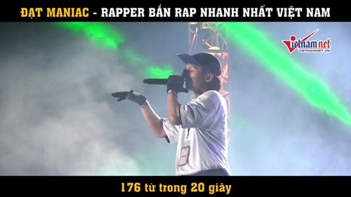 Màn bắn rap nhanh nhất Việt Nam, 170 từ trong 20 giây