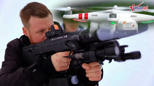 Khám phá khẩu súng chuyên đi bắt máy bay không người lái