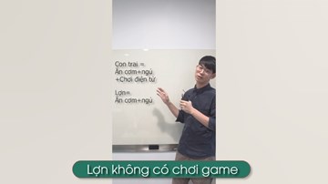 Clip hài: Con trai không biết chơi game là...lợn?