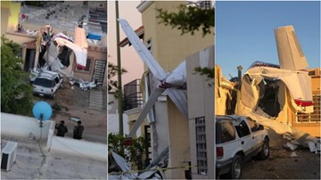 Máy bay lao thẳng xuống nhà dân ở Mexico, ít nhất 4 người thiệt mạng