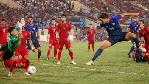 Xem lại bàn thắng Philippines rút ngắn tỷ số 2-1 trước Việt Nam