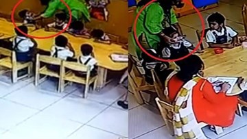 Nói chuyện trong lớp, 2 bé 4 tuổi bị giáo viên dán băng dính vào miệng