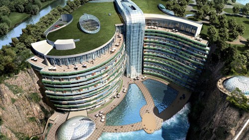 Ghé thăm khách sạn 'chọc đất' đầu tiên trên thế giới