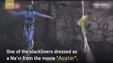 Cuộc thi 'đi bộ trên trời' khiến người xem hú vía