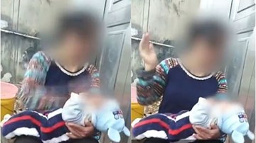 Bé 5 tháng tuổi bị mẹ tát liên tiếp vào mặt vì không ngừng khóc