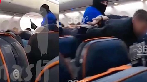 Khoảng khắc cảnh sát Nga khống chế không tặc trên Boeing 737