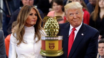 Vợ chồng TT Trump nhận đề cử giải Diễn viên tệ nhất tại Mâm Xôi Vàng 2019