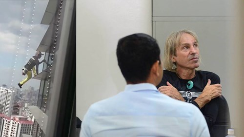 Xem 'Người nhện pháp' tay không leo tòa nhà chọc trời ở Philippines