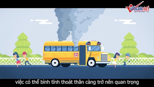Bí kíp thoát thân cần thiết khi xe buýt bị lật, bị cháy