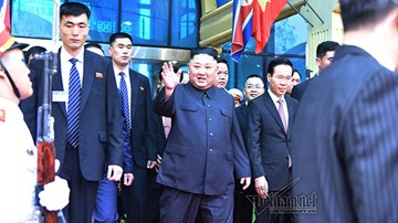 Hình ảnh đầu tiên của Chủ tịch Kim Jong-un ở Việt Nam