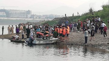 Hiện trường 8 học sinh chết đuối thương tâm ở Sông Đà