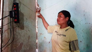 Lu đường quốc lộ ở Thanh Hóa, trăm nhà dân rùng rùng nứt toác