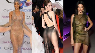 Điểm danh trang phục xuyên thấu 'mặc như không' gây bão thảm đỏ