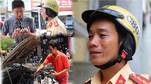 Gặp chàng CSGT Đạt 'kích' chuyên giải cứu xe chết máy ở TPHCM