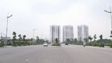 Ngắm đường mới rộng 50 mét, 8 làn xe ở quận Nam Từ Liêm