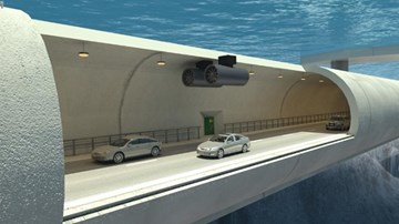 'Đường hầm nổi' xuyên biển đầu tiên trên thế giới của Na Uy