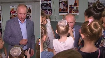 'Tan chảy' trước hành động lịch lãm của TT Putin trước cô gái nhỏ