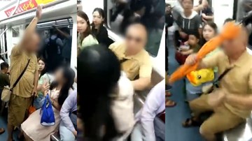 Cụ ông 'cướp' chỗ bằng cách đòi đánh cô gái trẻ trên tàu điện ngầm