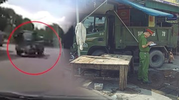 Tài xế văng ra khỏi xe sau khi ôm cua, xe lao thẳng vào nha dân gây tai nạn