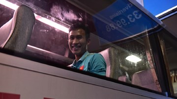 U22 VN về nước sau chiến thắng U22 Trung Quốc: Vắng thầy Park, Tiến Linh