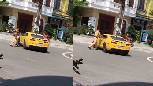 Tiết lộ chủ nhân ô tô Chevrolet Camaro bị CSGT dùng súng đập bể kính