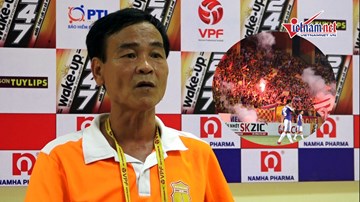 HLV Nam Định tiết lộ nguyên nhân khiến CĐV đội nhà bức xúc ở Hàng Đẫy
