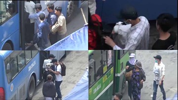 Cận cảnh nhóm người 'giúp đỡ' để móc túi hành khách ở  TP.HCM