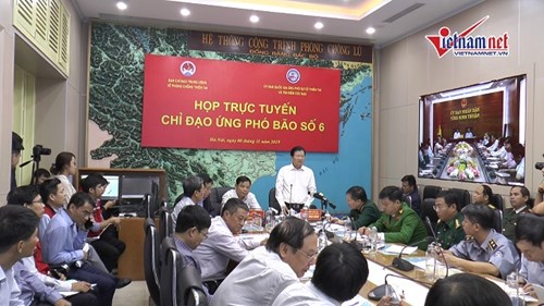 Cơn bão số 6 có đường đi dị thường, PTT Trịnh Đình Dũng chỉ đạo ứng phó