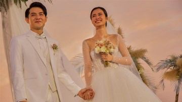Giây phút hạnh phúc nhất  trong đám cưới của Đông Nhi và Ông Cao Thắng