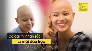 Cô gái Ngoại thương thi nhan sắc với mái đầu trọc: Xinh đẹp nằm ở tự tin