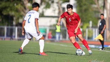 U22 Việt Nam hạ U22 Lào bằng ván tennis