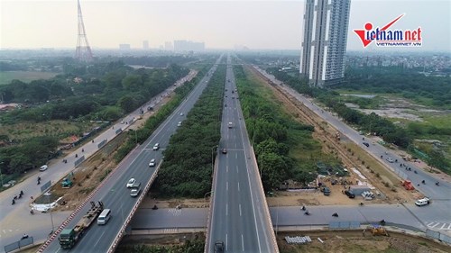 Chi gần 40 tỷ mở rộng 1,8 km Đại lộ Thăng Long, tăng thêm 4 làn xe