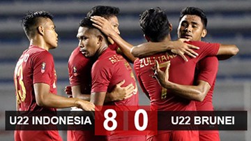 Highlights: U22 Indonesia 8-0 U22 Brunei