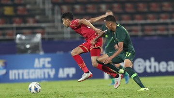 Hòa Bahrain 1-1, U23 Australia đứng đầu bảng A