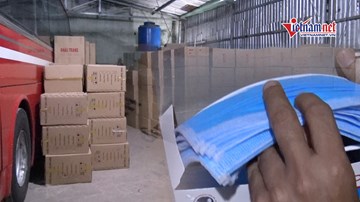 TPHCM: Bắt 1 triệu khẩu trang sắp được tuồn ra nước ngoài