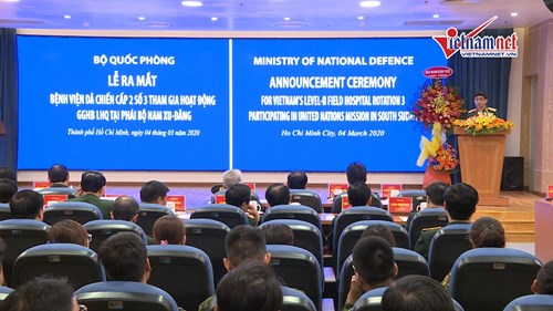 BV dã chiến thứ 3 của Việt Nam sẽ tham gia gìn giữ hòa bình LHQ