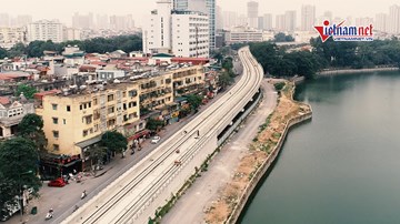 Đường sắt Nhổn – Ga HN hoàn thành 100% đường ray trên cao