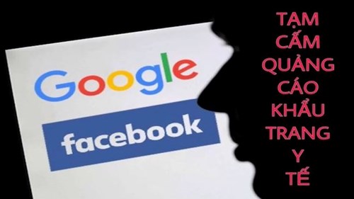 Facebook và Google tạm cấm quảng cáo khẩu trang y tế