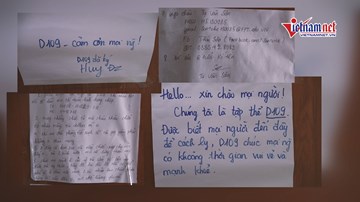 Lời nhắn dễ thương của SV nhường phòng cho người cách ly Covid-19