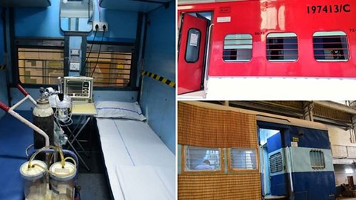 Bên trong bệnh viện dã chiến điều trị Covid-19 'có 1 không 2'  ở Ấn Độ