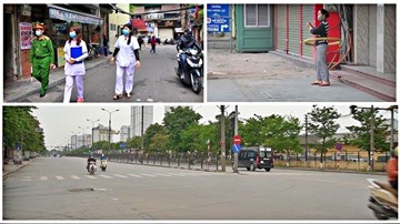 Buổi sáng 'cách ly xã hội' đầu tiên của Hà Nội