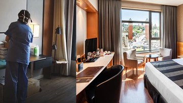 Bên trong khách sạn 4 sao được chuyển làm bệnh viện thời Covid-19