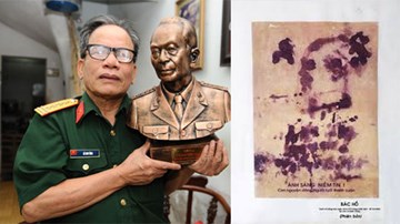 Bức huyết họa vô giá về Bác Hồ của họa sĩ Lê Duy Ứng