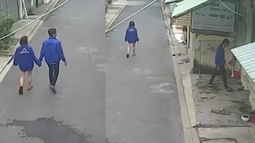 Đang nắm tay bạn gái đi dạo, nam thanh niên có hành động gây xôn xao