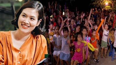 Hà Hương 'Phía trước là bầu trời' mang Tết thiếu nhi đến trẻ em nghèo