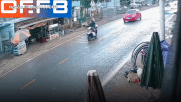 Khoảnh khắc nữ tài xế đâm văng cặp đôi đi xe máy xin sang đường