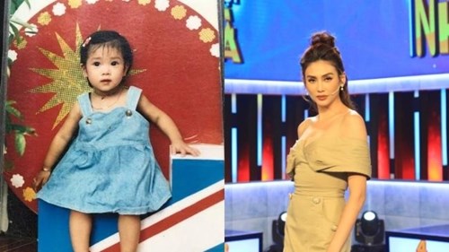 Võ Hoàng Yến khoe ‘đôi tai dão’, thừa hưởng chân dài, mũi cao từ bố