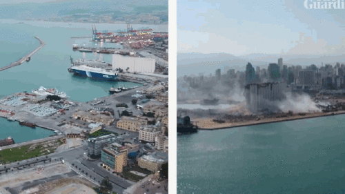 Toàn cảnh cảng Beirut trước và sau vụ nổ 'ngày tận thế'