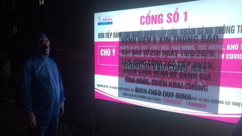 Phát hiện ca Covid-19 mới, Hà Nội phong toả Bệnh viện E trong đêm